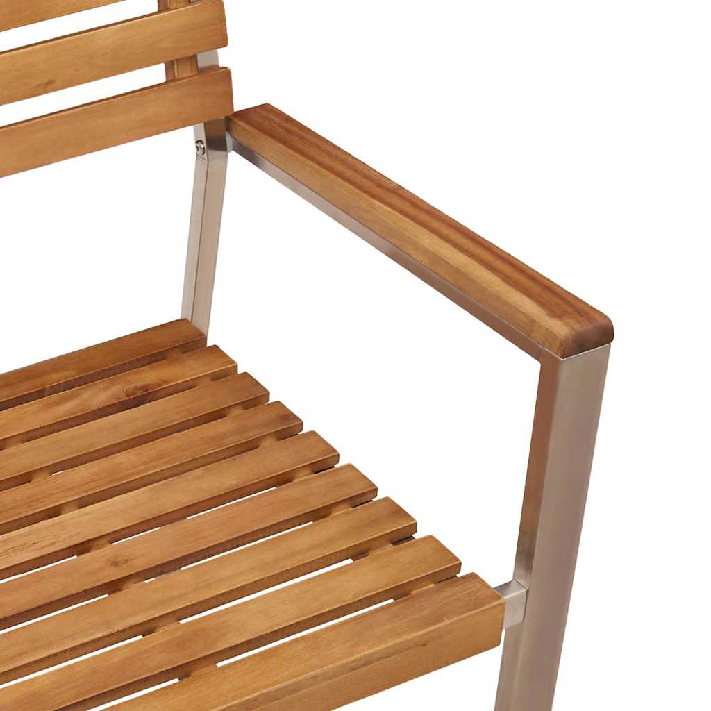 Gartenstuhl 2 pcs Braun 56 x 54,5 x 87cm Massivholz Akazie
